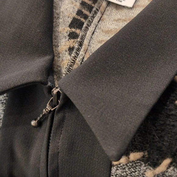 Vintage Yvonne Marie Zip Up Patchwork Fleece Embroidered Jacket  S / M Woman Top - Picture 7 of 7